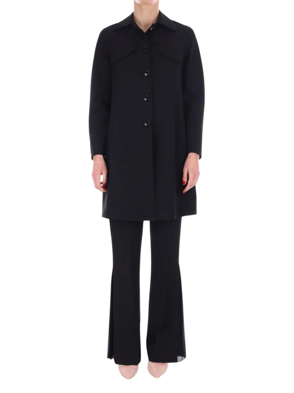 Black Viscose Coat