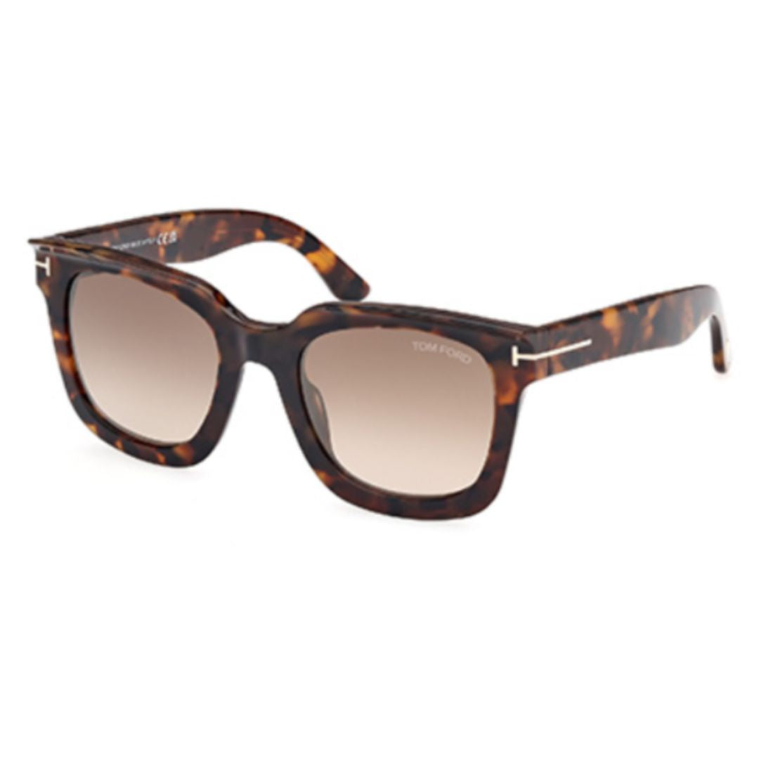 Ft1115 Square Brown Tortoiseshell Sunglasses