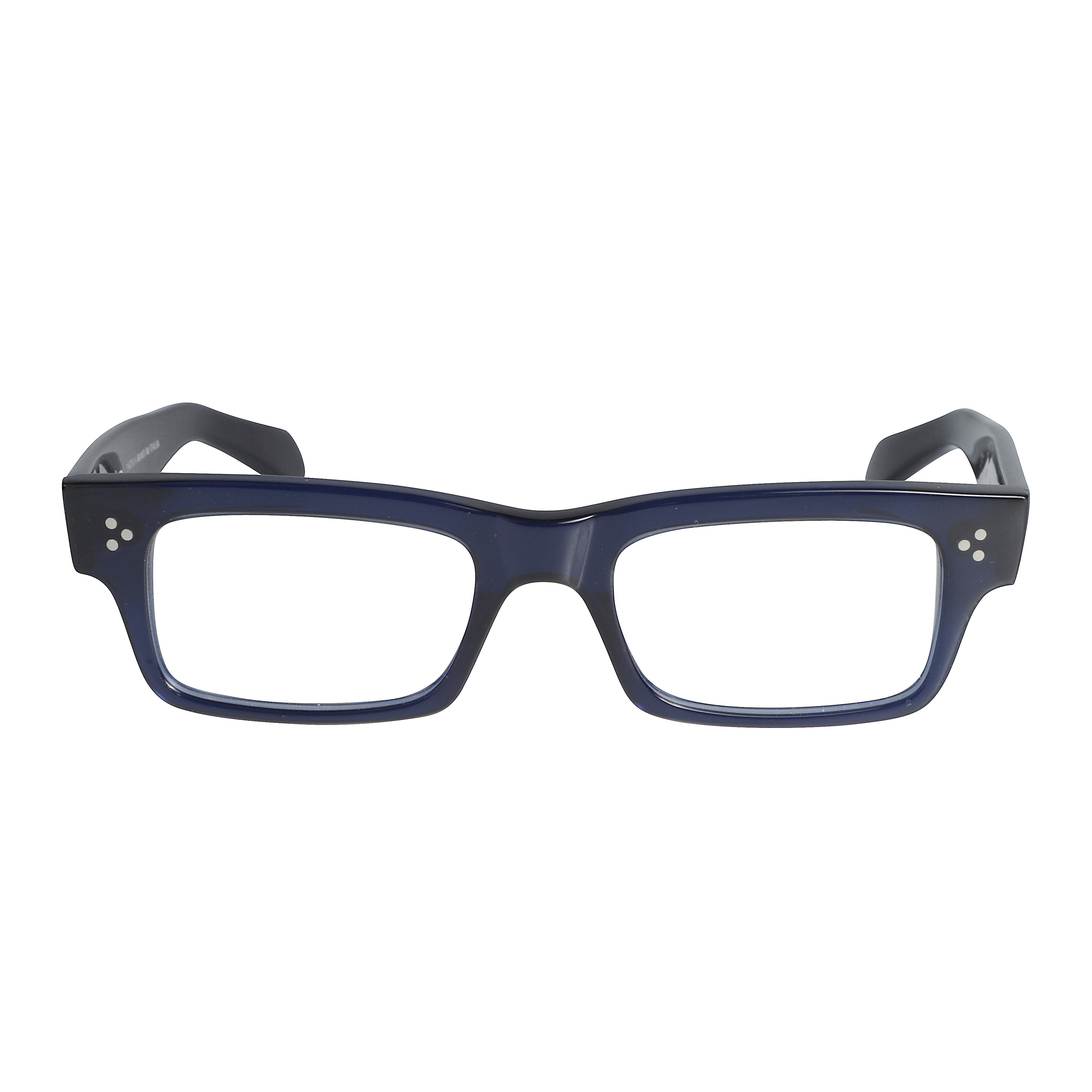 Mark Rectangular Frame Eyeglasses with Glossy Finish