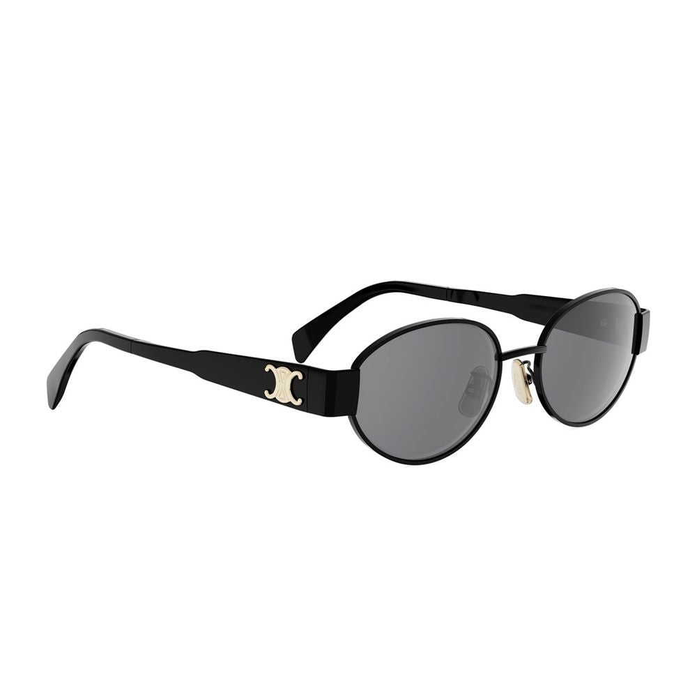 Metal Triomphe Oval Black Metal Triomphe Sunglasses