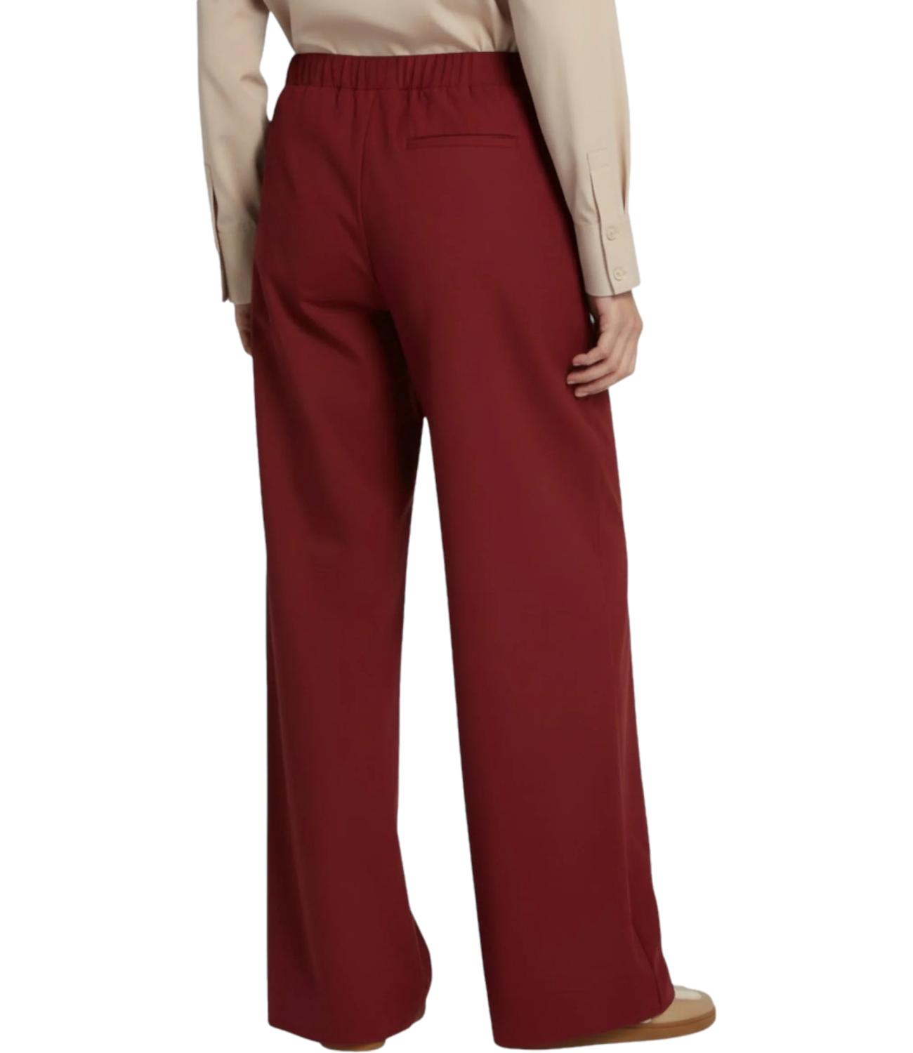Dark Red Mmlagoraio Polyamide Trousers