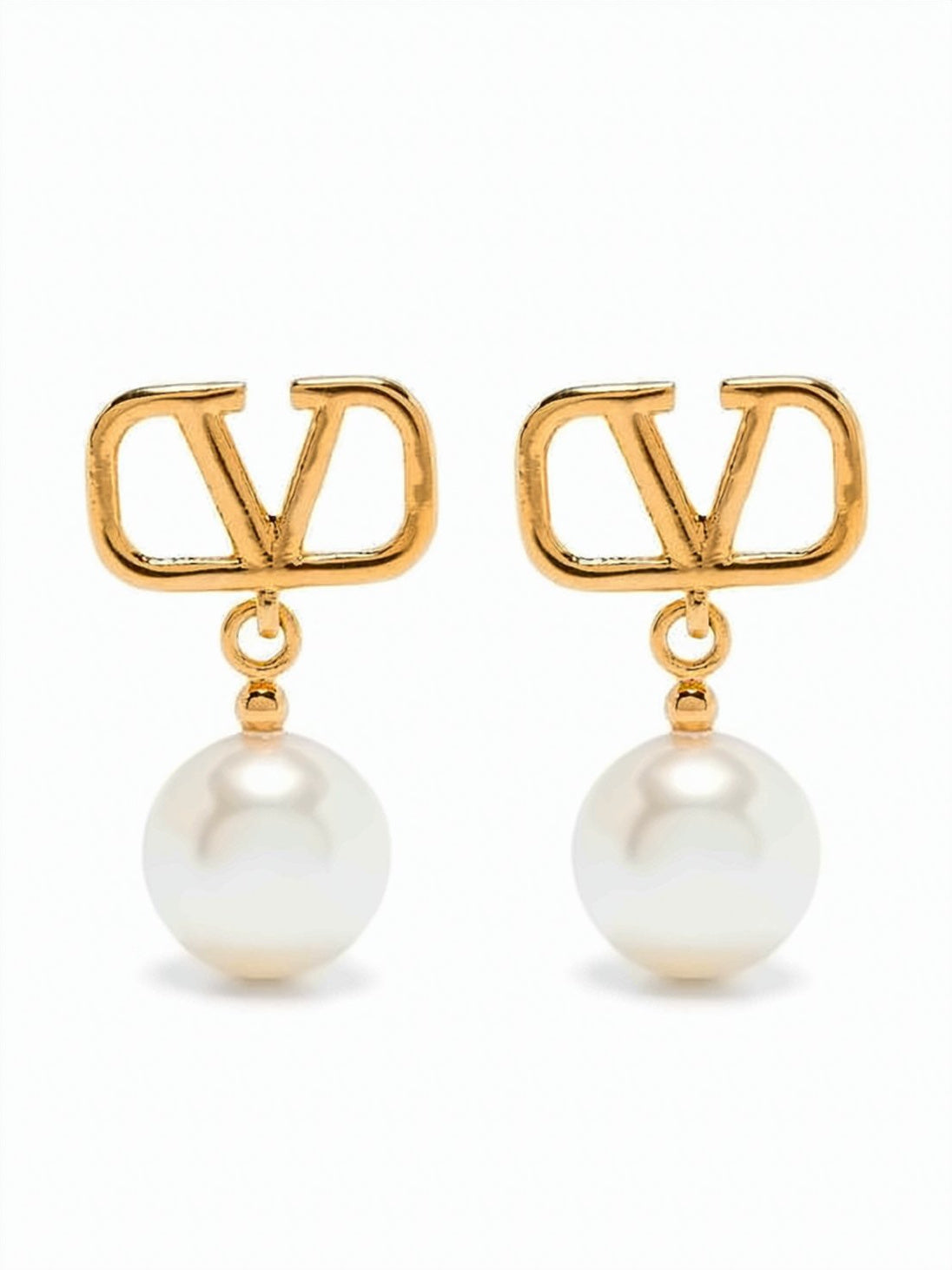 Polished Yellow Brass Earrings