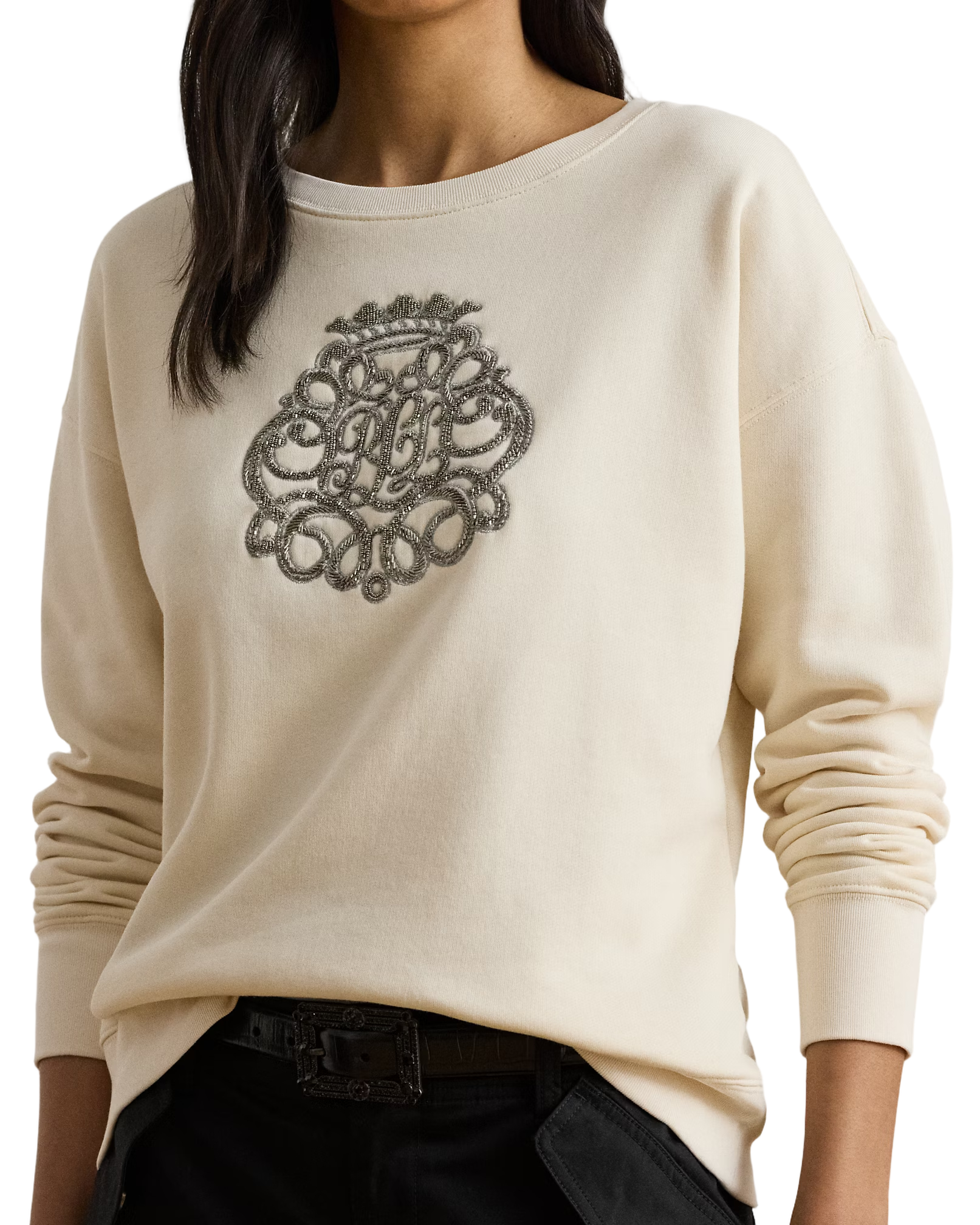 Kappy Long Sleeve Sweatshirt In Mascarpone Cream