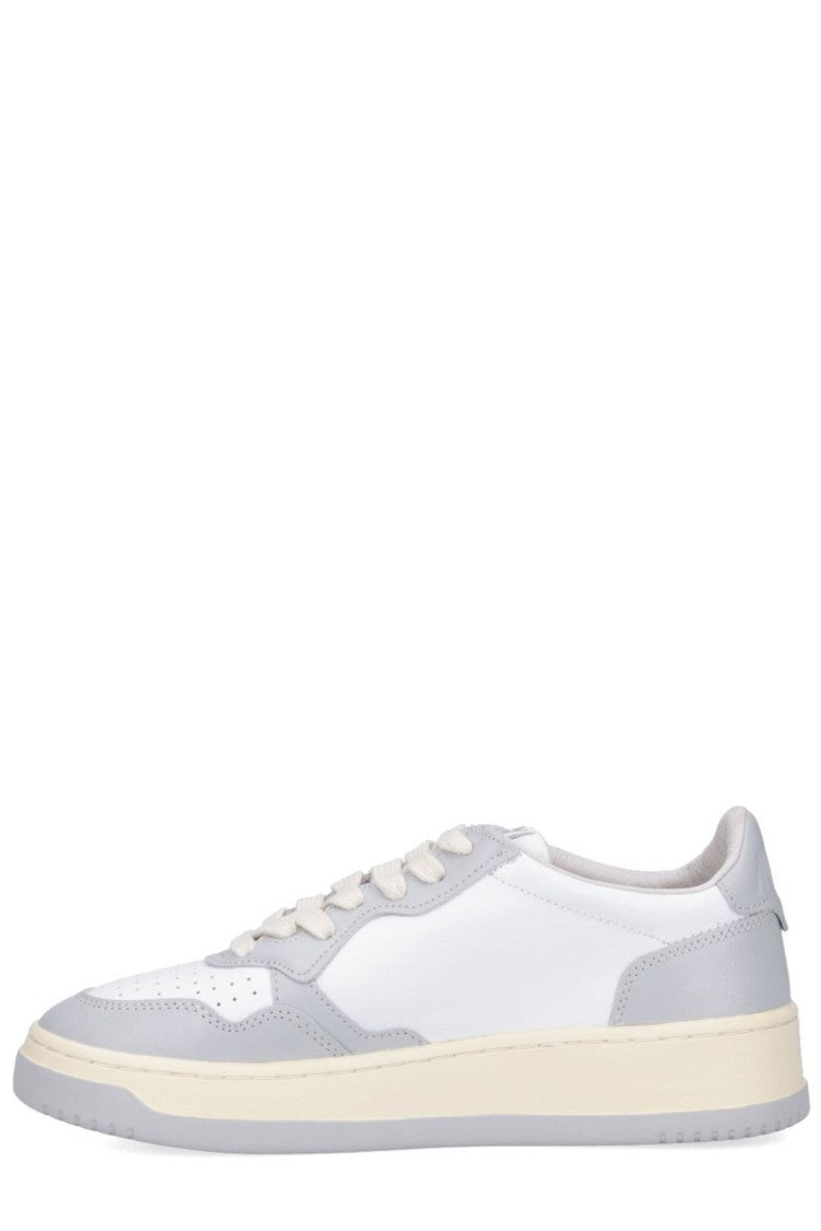 Low-Top Sneakers with Smooth Leather Upper