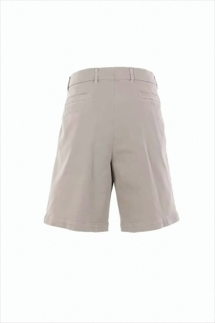 Tailored Shorts with Button Closure