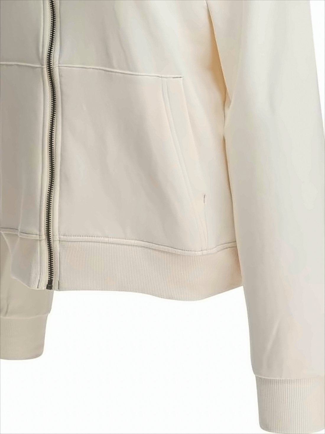 Long-Sleeve Zip-Up Hoodie with Drawstring Hood
