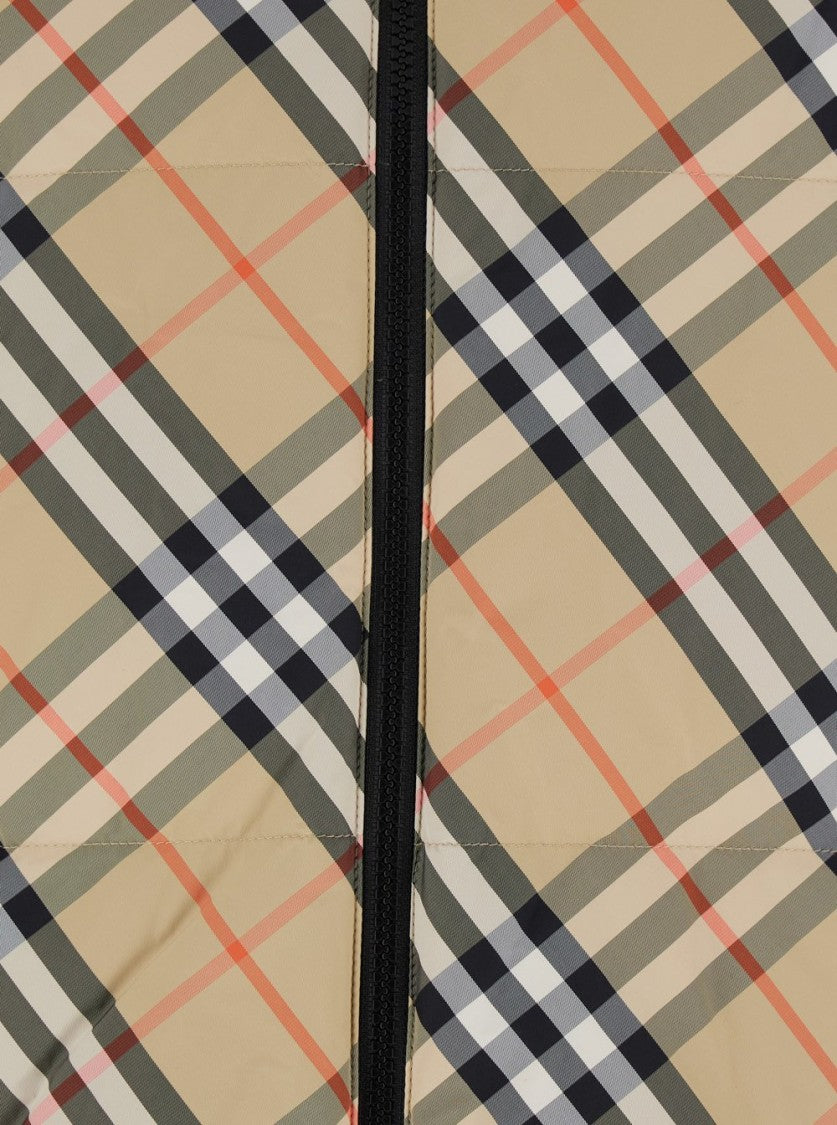 Quilted Check Pattern Jacket