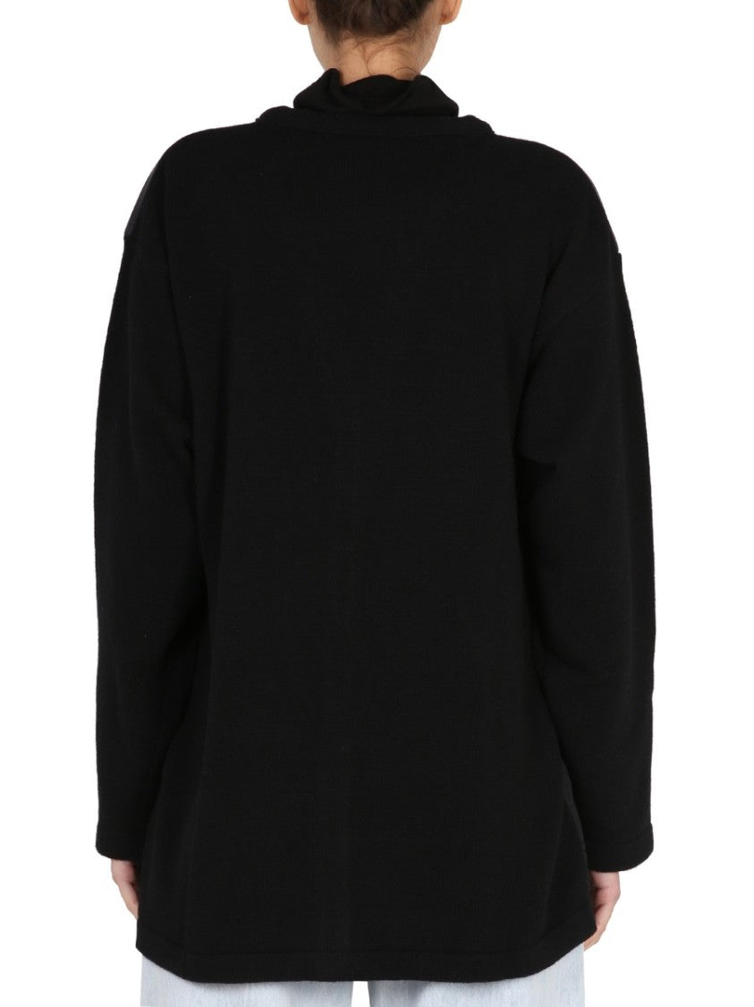 V-Neck Cardigan With Button Closure