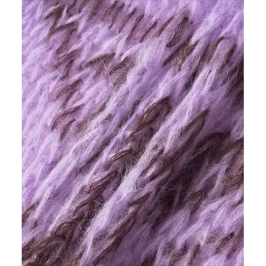 Light Purple Mohair Knit Sweater