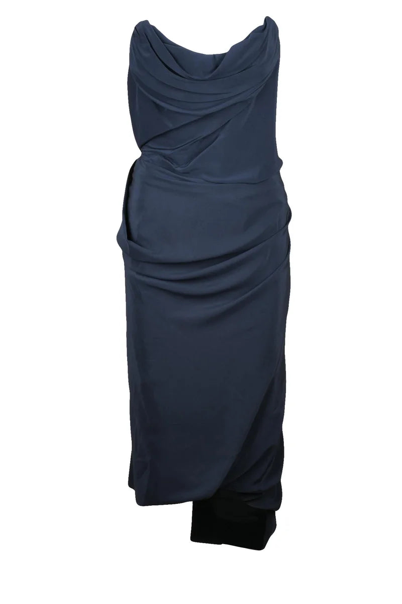 Silk Bustier Dress - Multicolor
