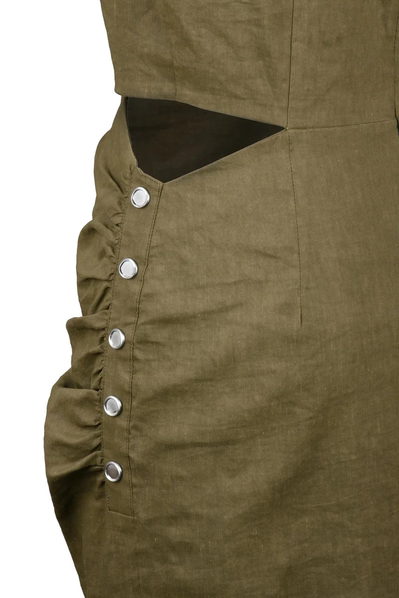Military Green Dress