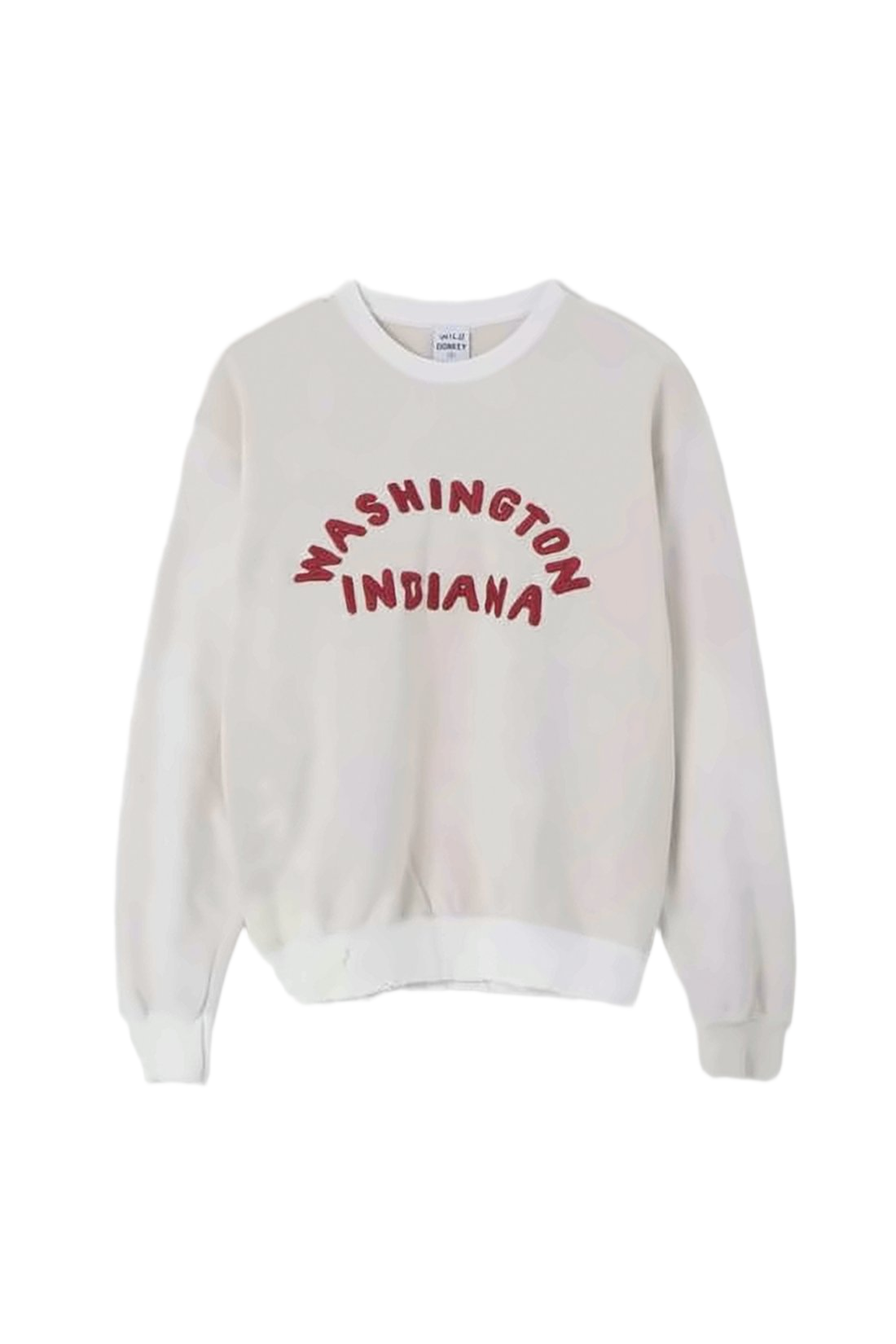 Relaxed Fit Long-Sleeve Sweatshirt with Bold Text