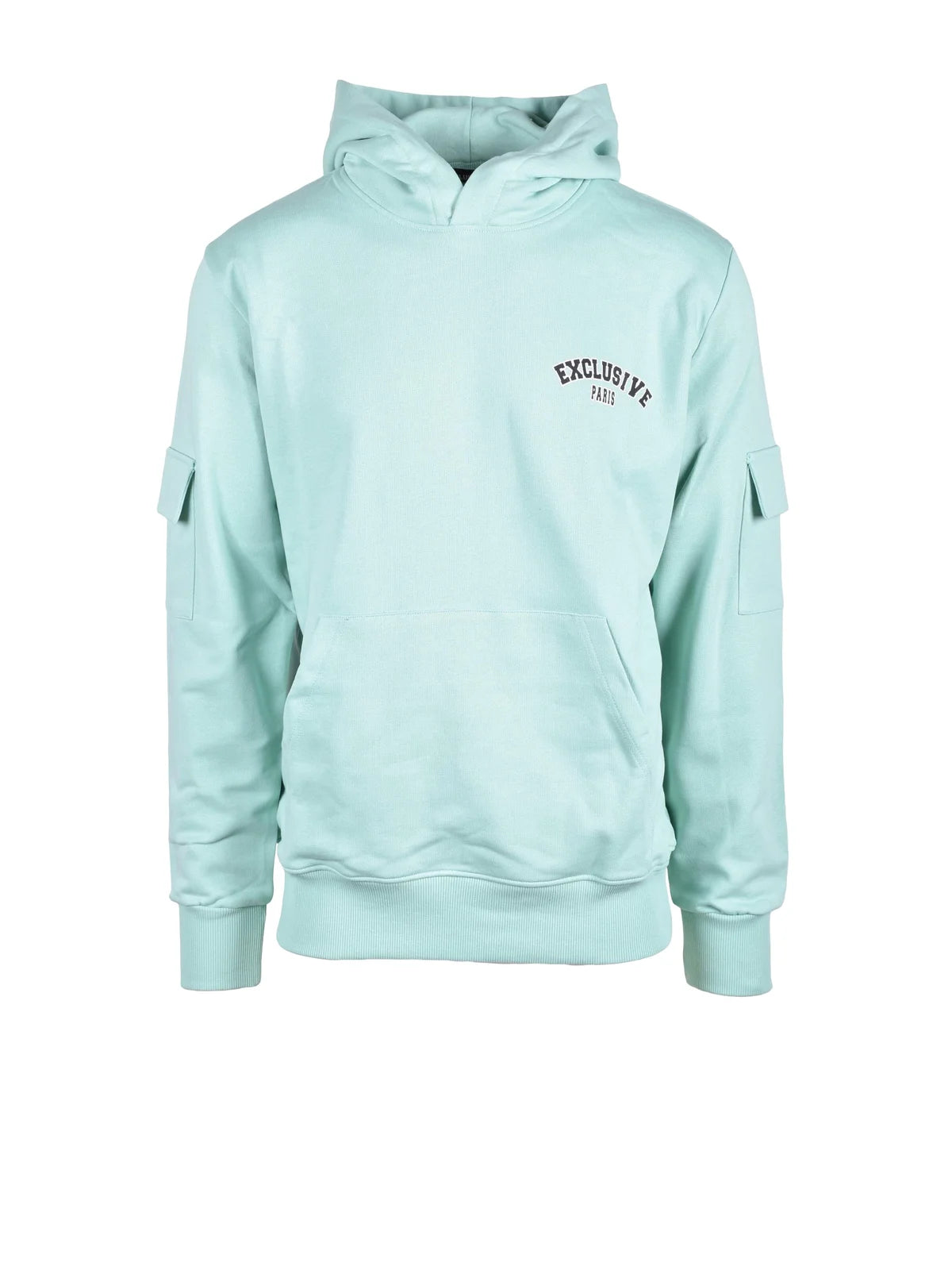 Black/Green Cotton Sweatshirt