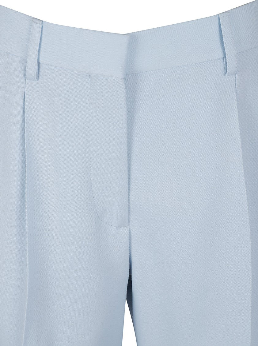 High-Waisted Tailored Shorts With Pleated Front