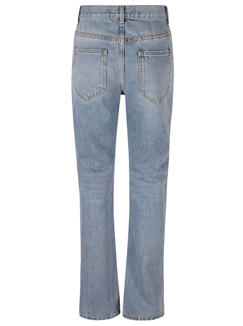 Classic High-Waisted Straight-Leg Denim