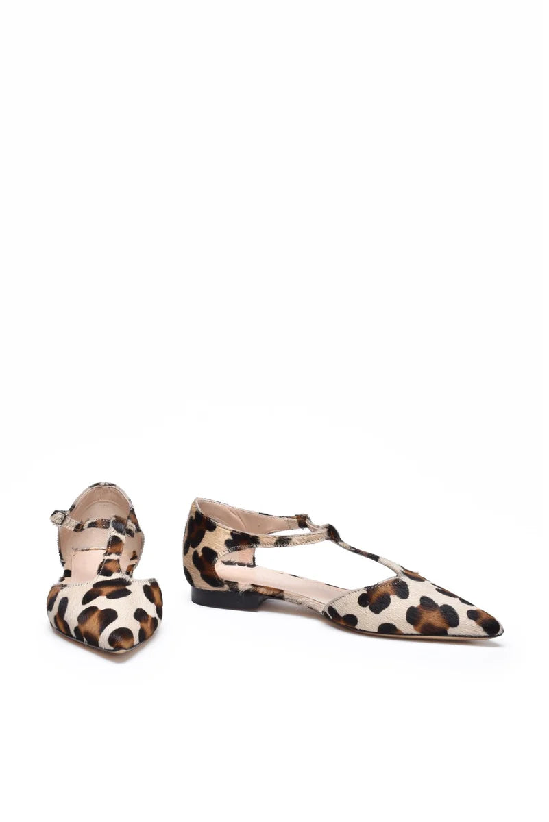 Pony Hair Ballerina - Beige
