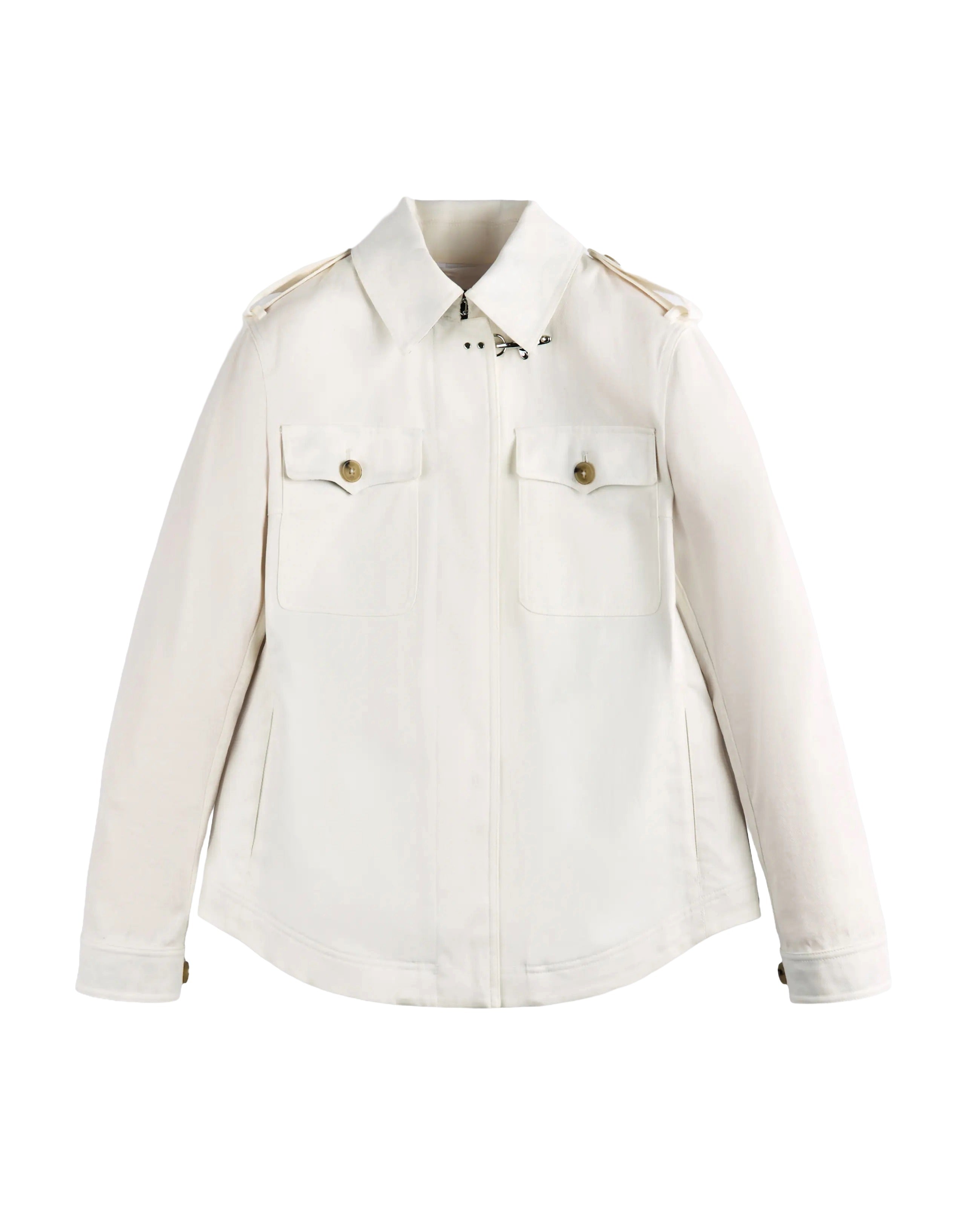 Shirt Jacket with Distinctive Hook Closure