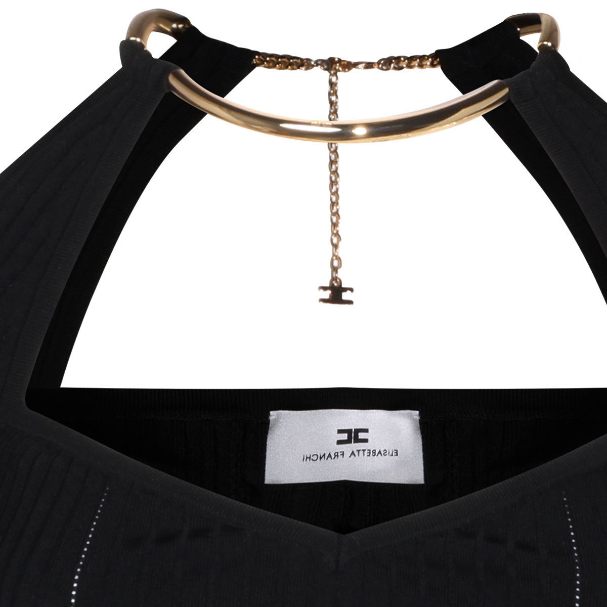 Black Viscose Knit Top