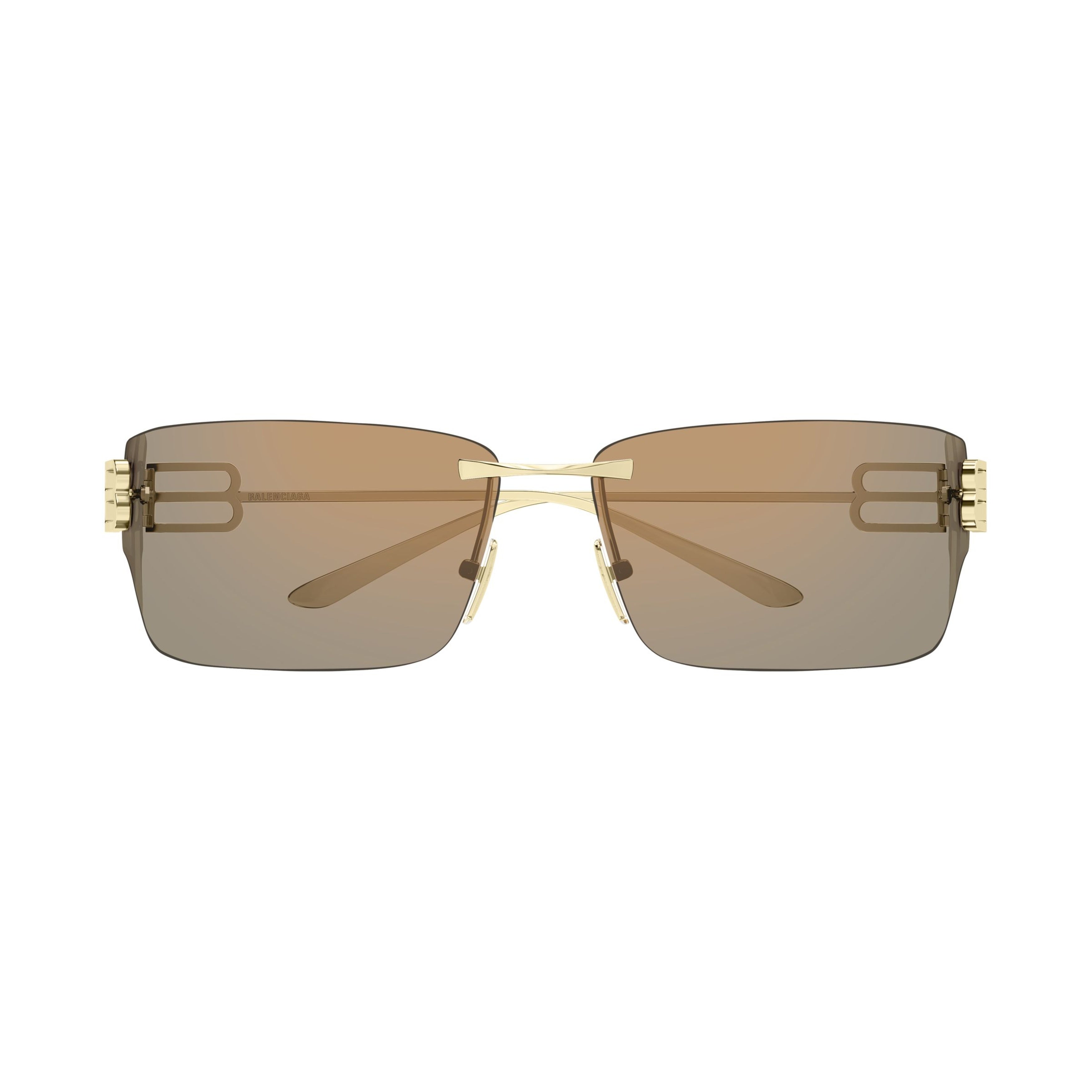 Rimless Sunglasses with Gold-Tone Double-B Logo