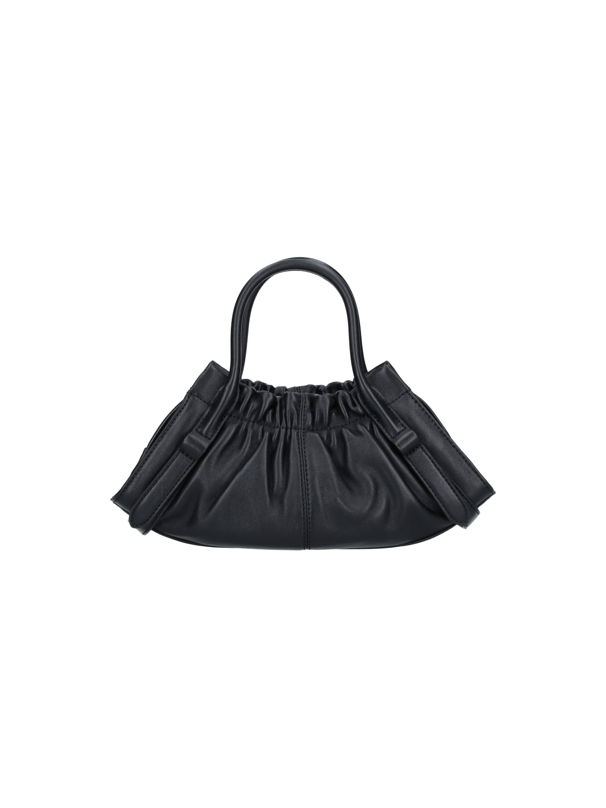 Black The Christina Ruched Leather Bag