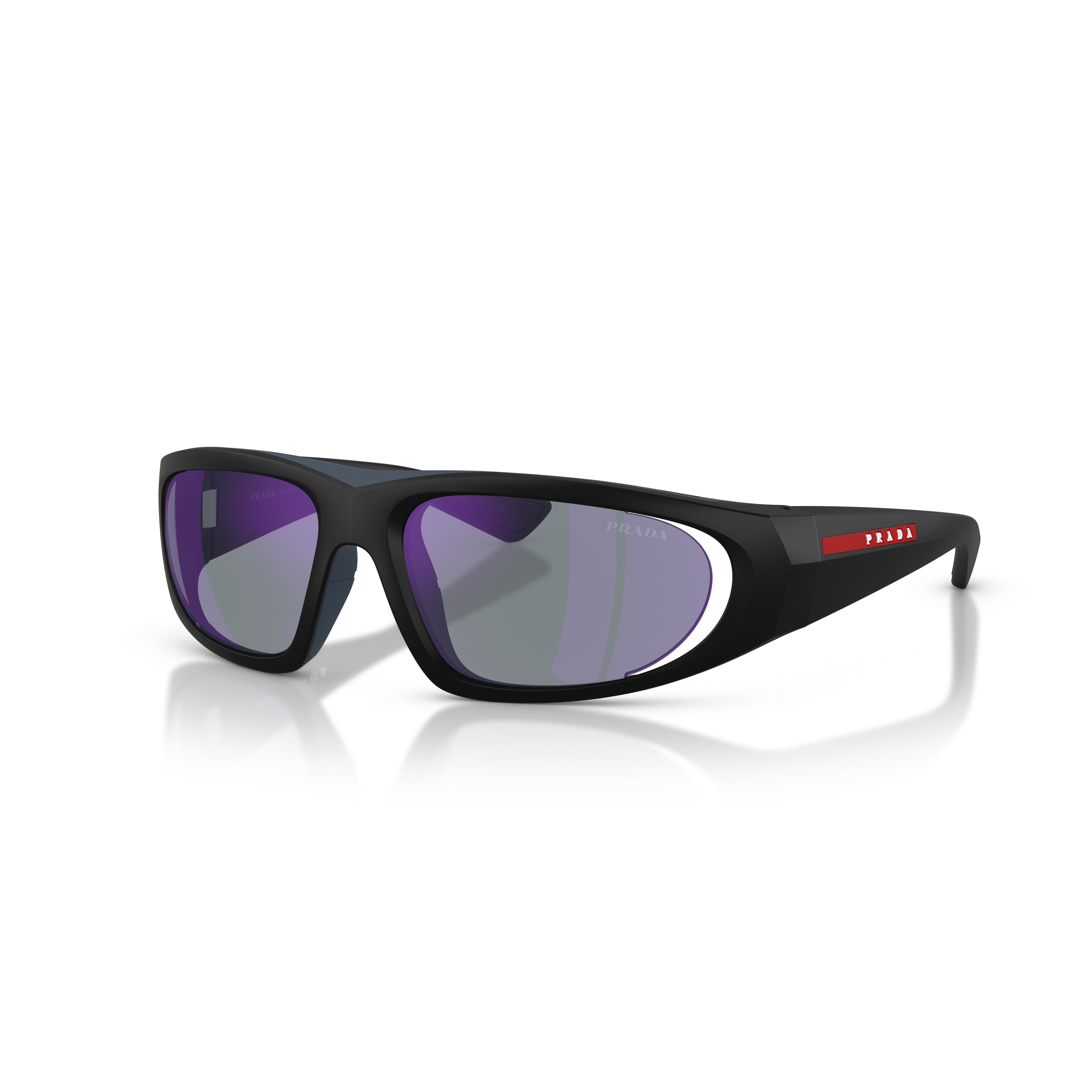 0ps B03s Wraparound Black Sunglasses