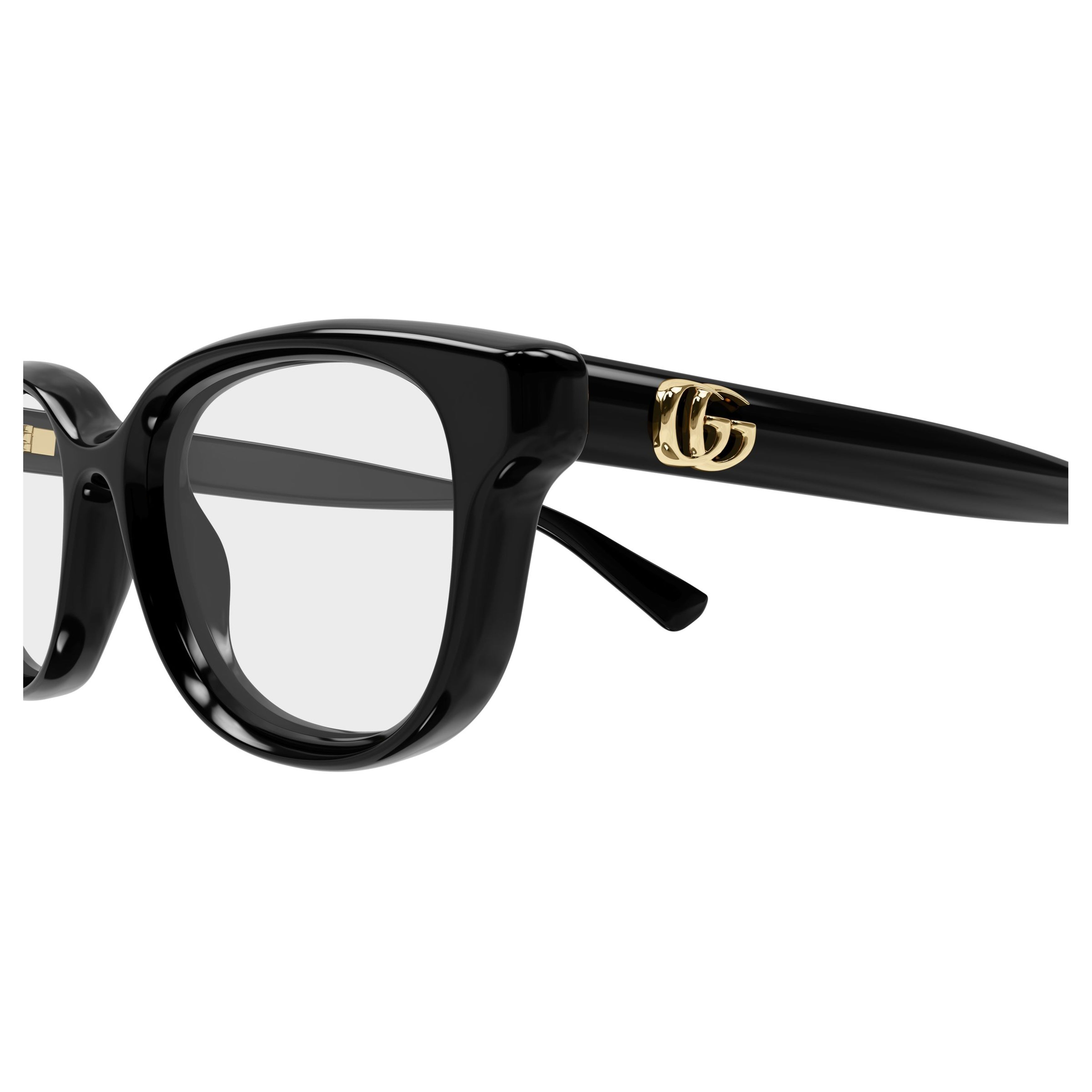 Gg1978o Bold Black Round Square Sunglasses