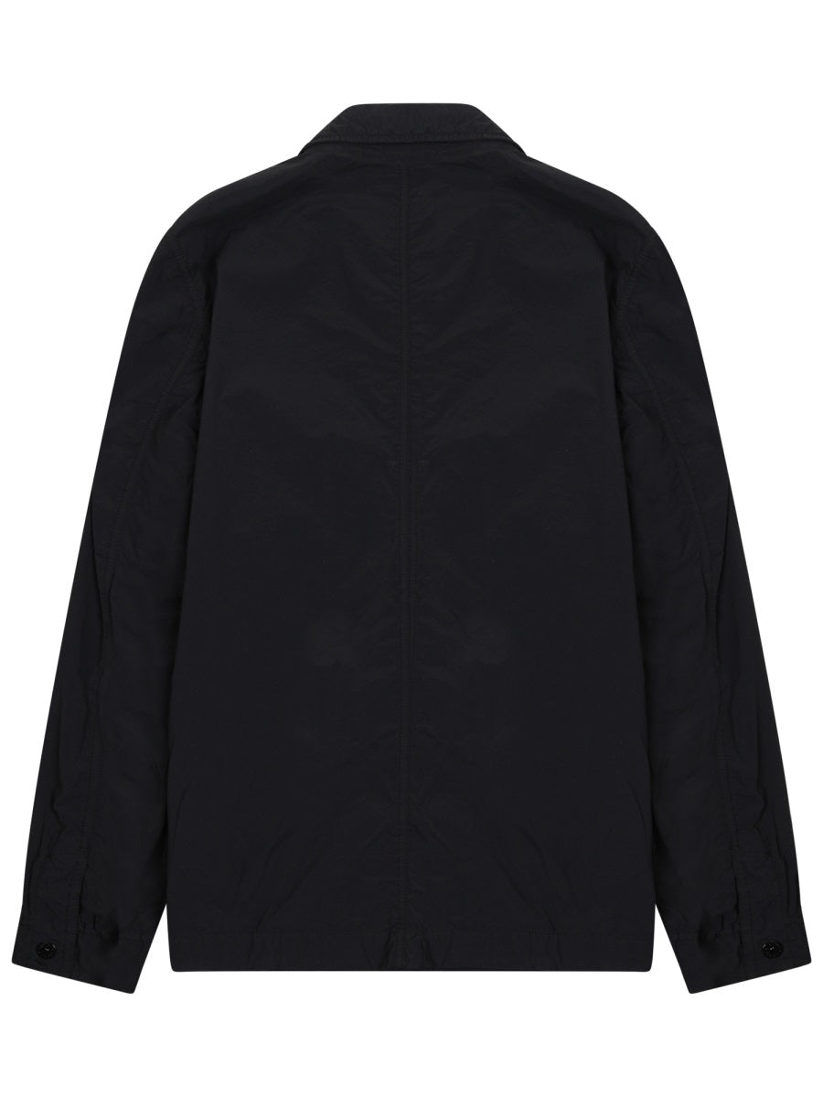 Lightweight Black Jacket With Logo Patch