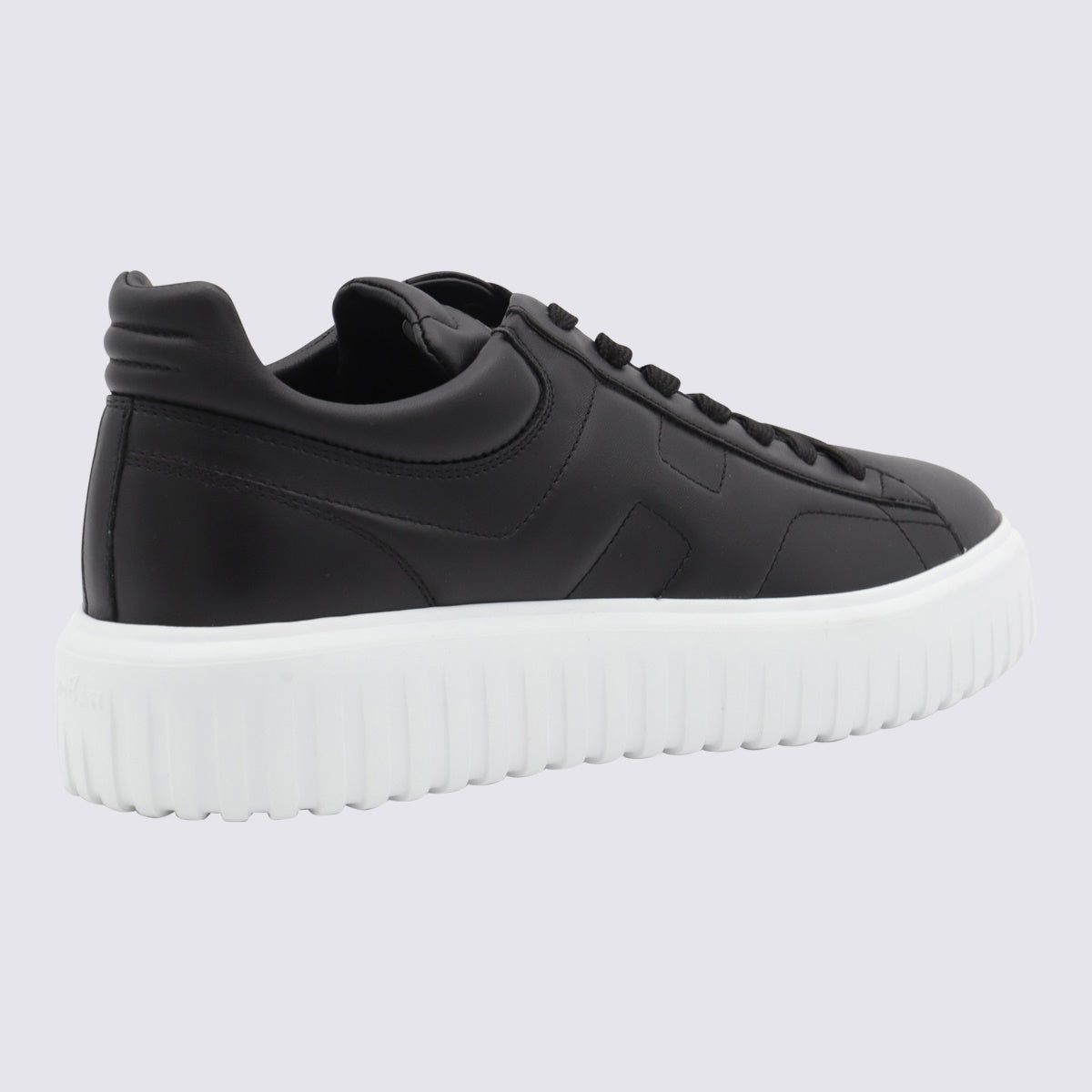 Black Leather Sneakers