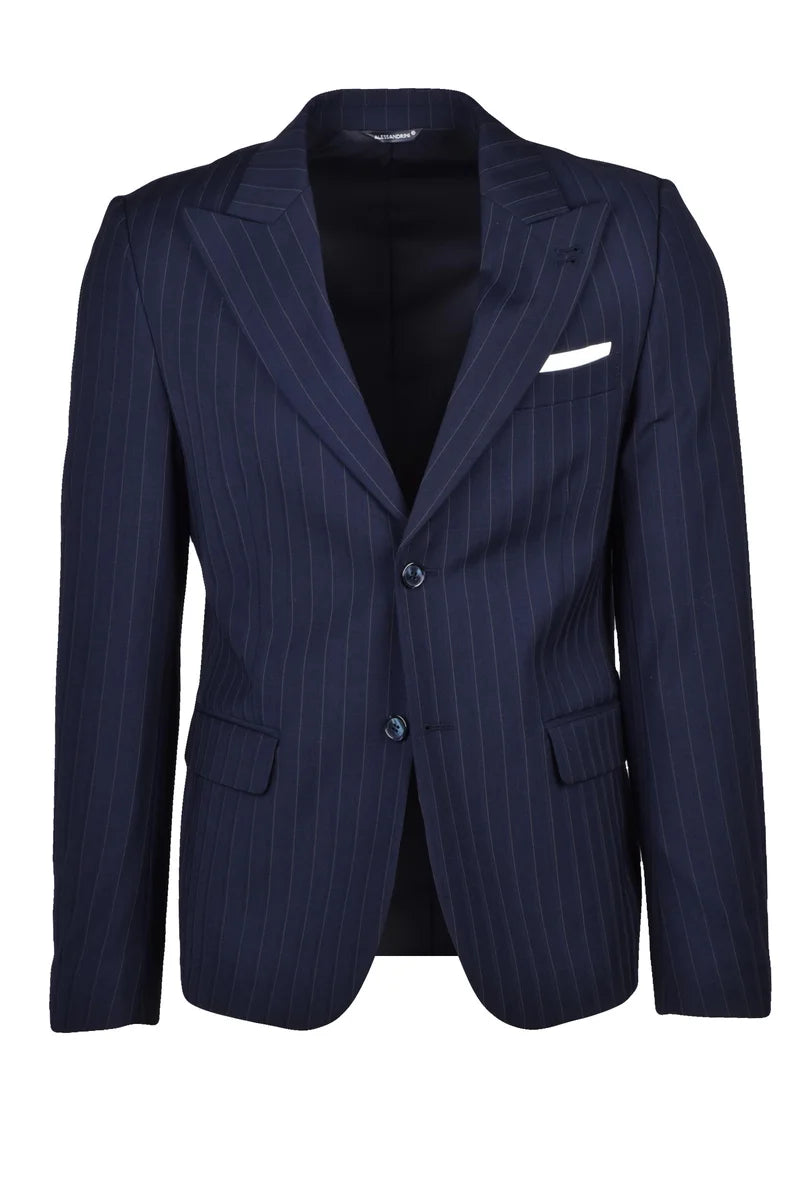 Wool Stretch Jacket - Blue