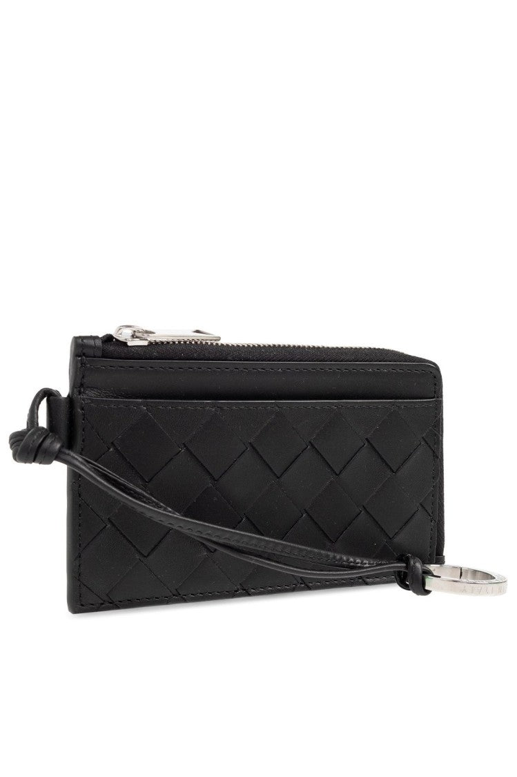 Woven Leather Card Wallet