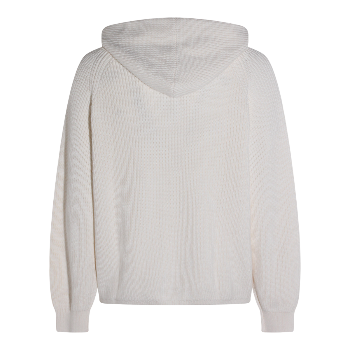 Ribbed Knit Sweater with Hood