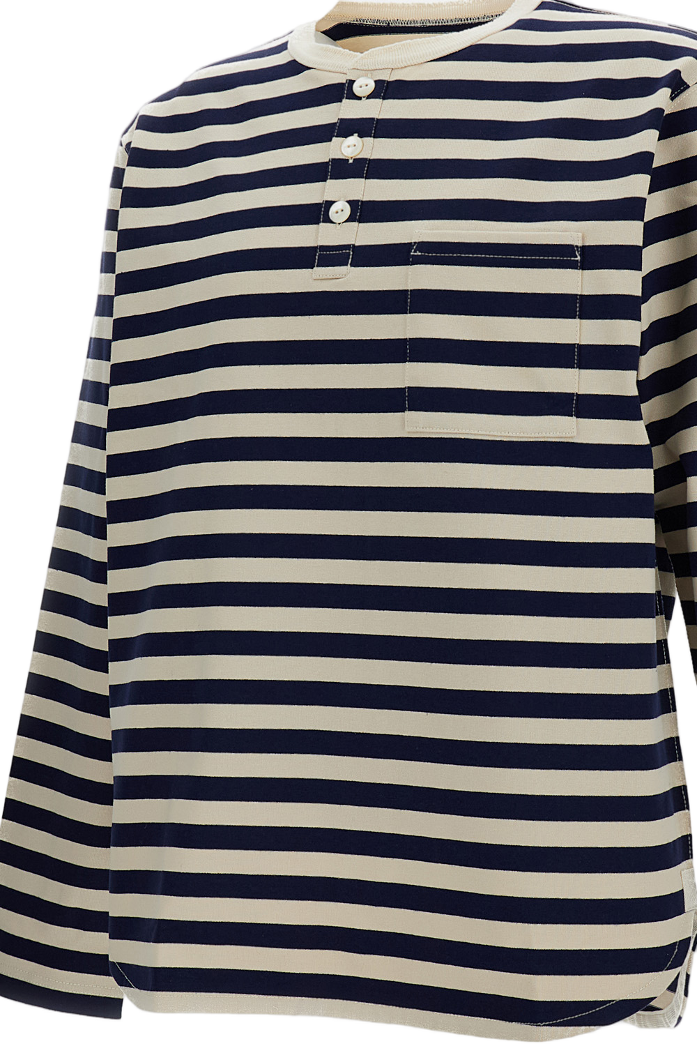 White Striped Long Sleeve T-Shirt