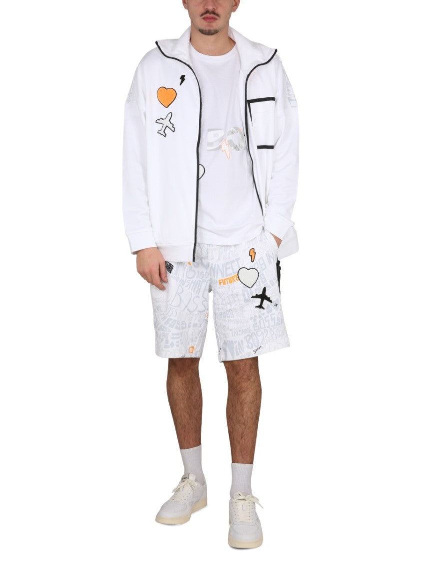 High Neck Cotton Sweatshirt