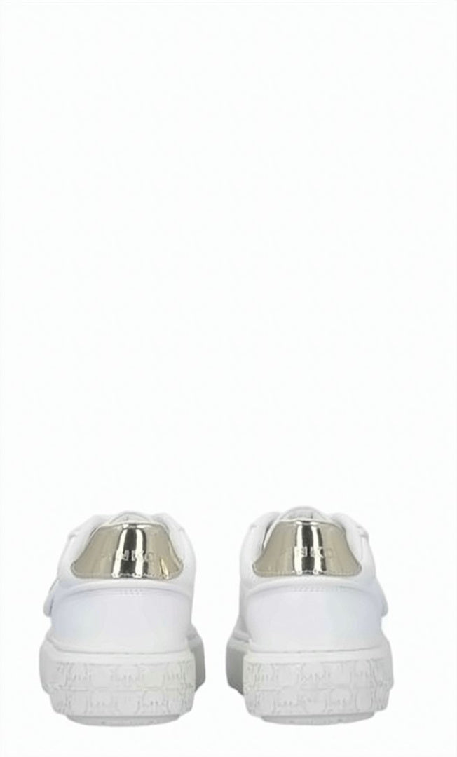 White Leather Logo Sneakers