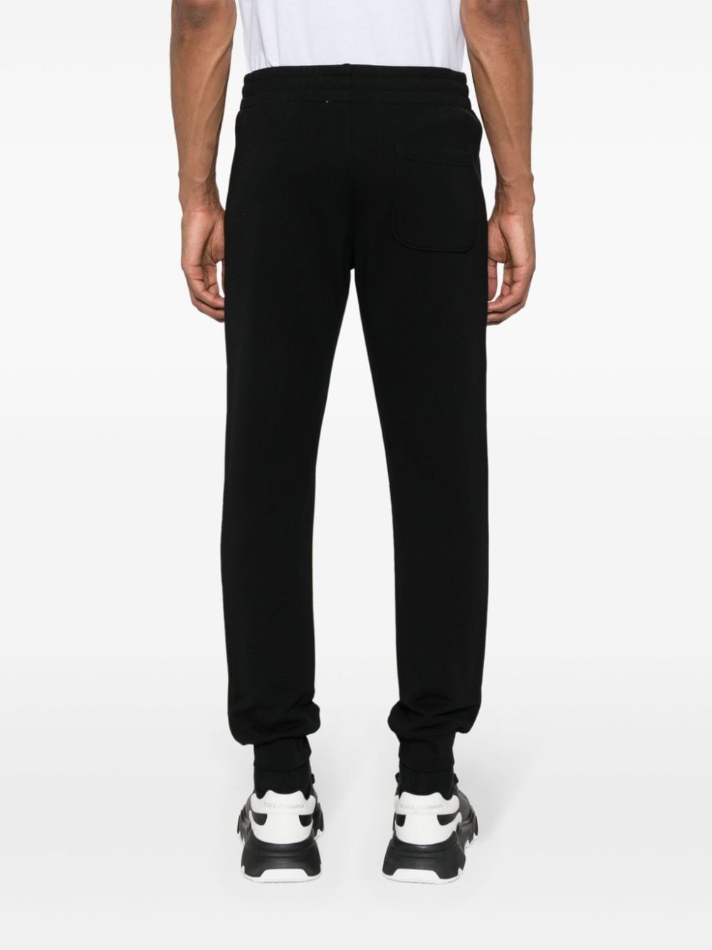 Black Cotton Jersey Trousers
