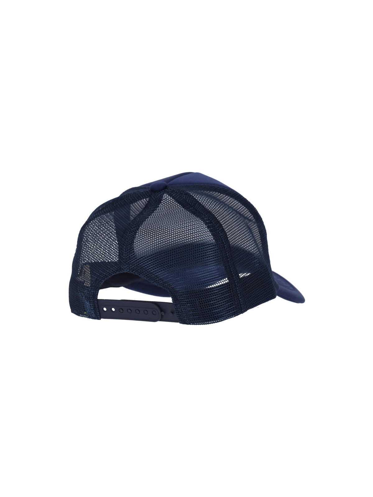 Blue Curved Visor Logo Baseball Cap