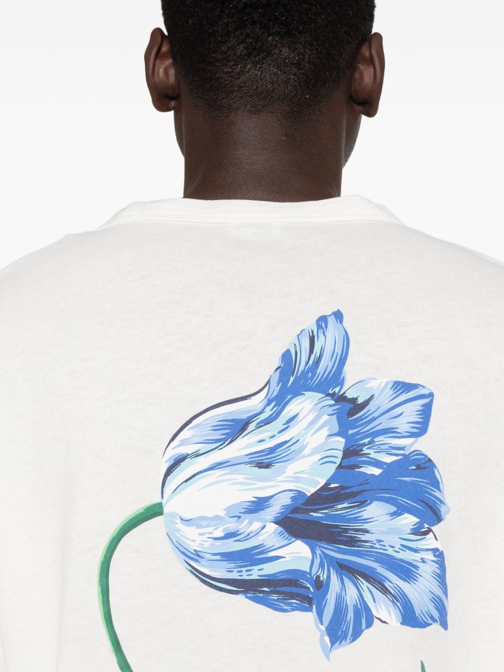 Graphic Print Crew Neck Cotton T-Shirt