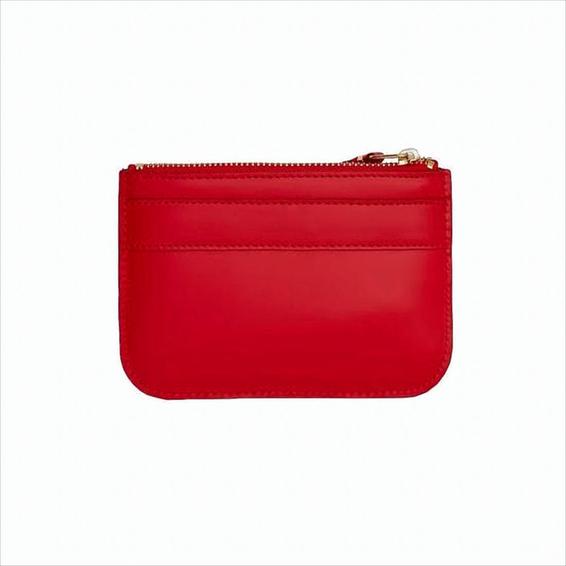 Rectangular Leather Pouch With Prominent Bow Detail