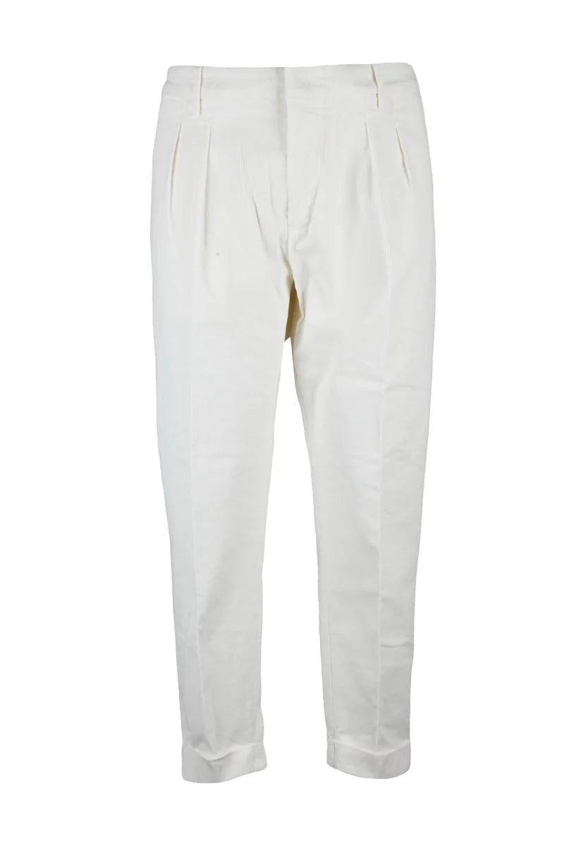 Oscar Velvet Trousers - White