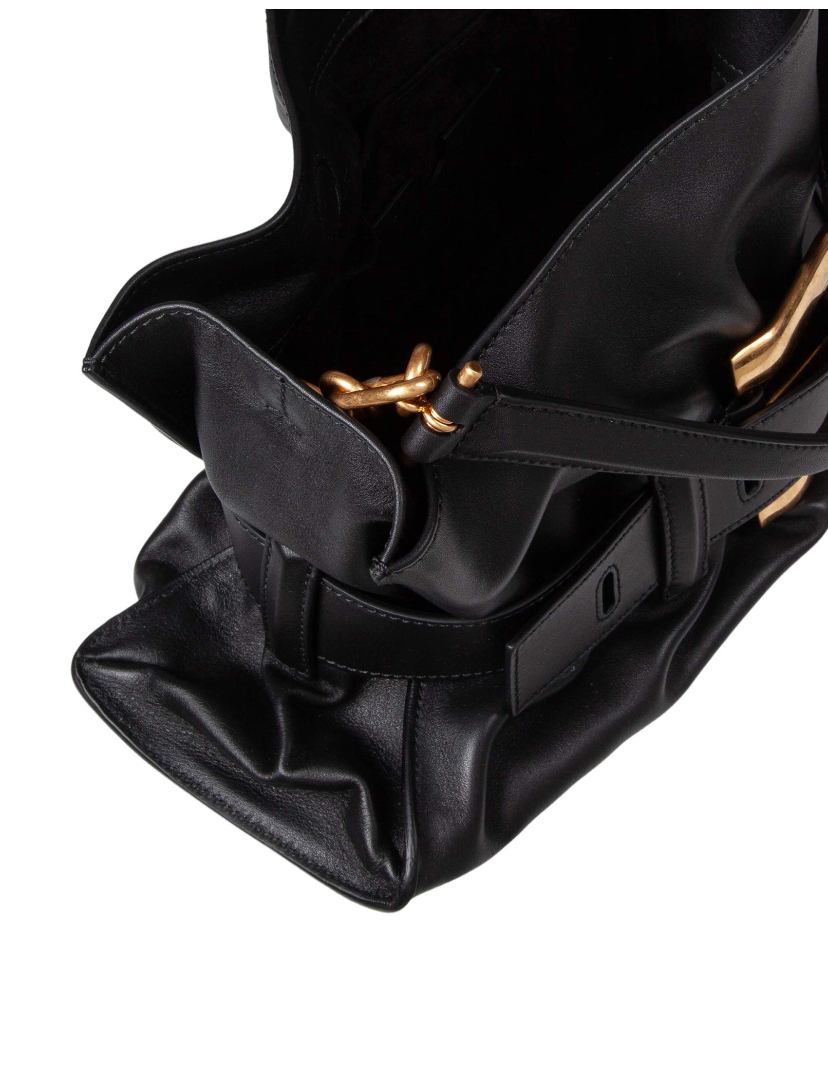 Anthem Medium Leather Handbag, Black