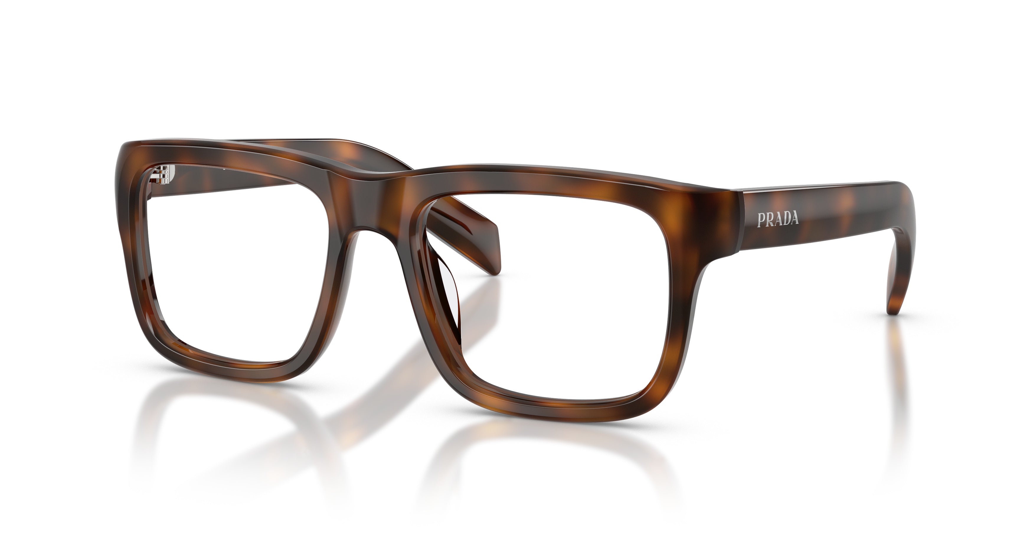 0pr D02v Oversized Square Frame Tortoiseshell Acetate Sunglasses