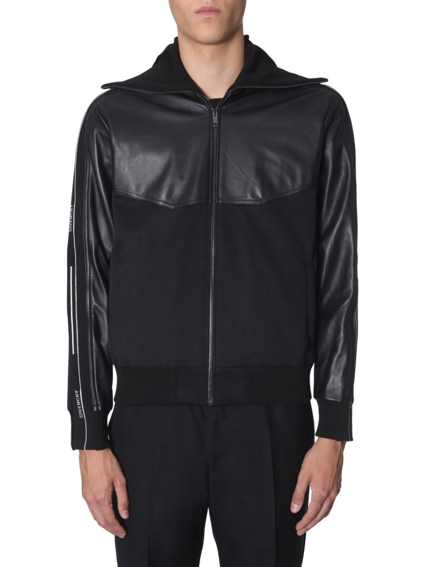 Hooded Casual Jacket With Logo Detailing