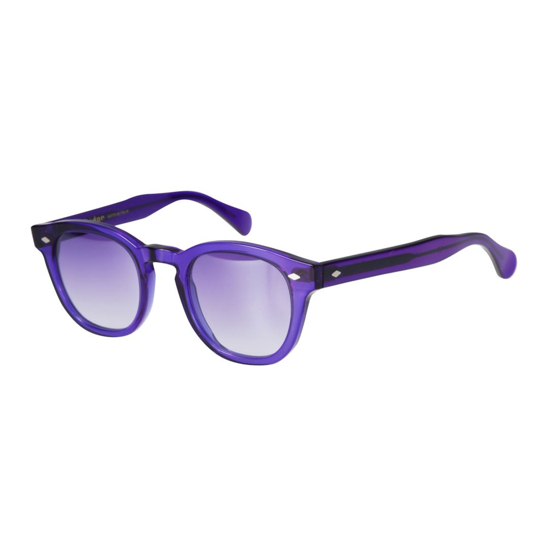 Jolly Cal 49 Translucent Purple Rounded Square Sunglasses