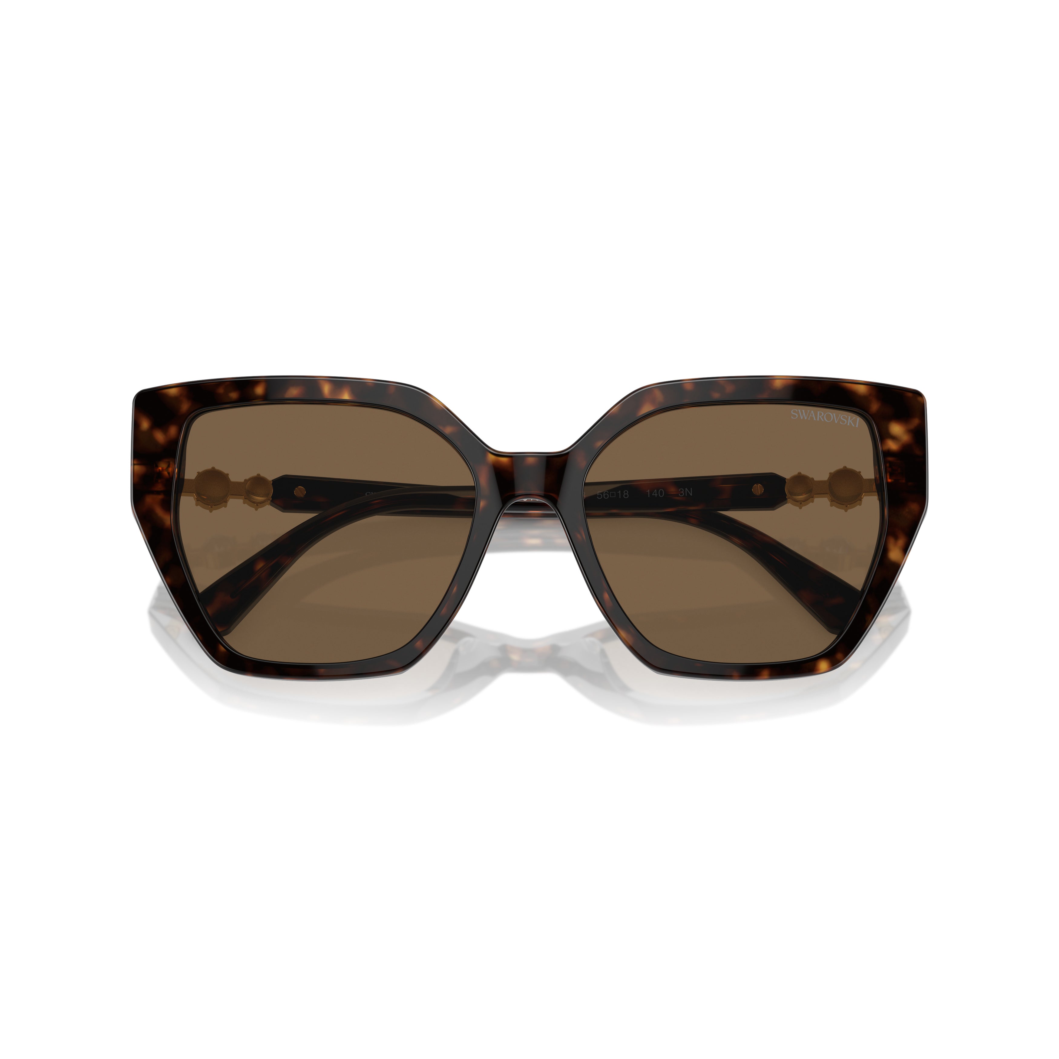0Sk6016 Oversized Cat-Eye Sunglasses with Tortoiseshell Acetate