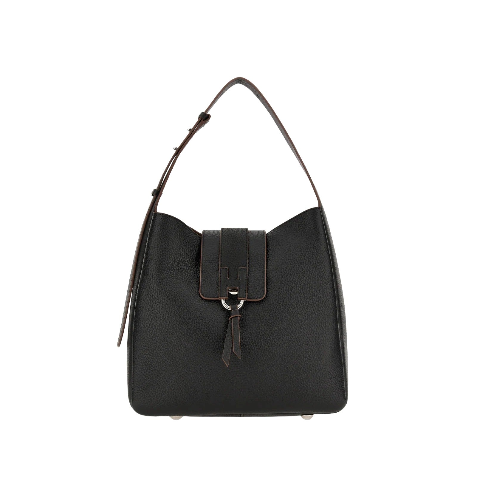 Black H01X Hobo Verticale Hobo Bag