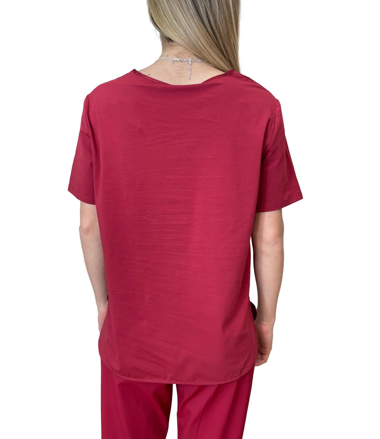 Red Mmlotre Cotton Knit Top