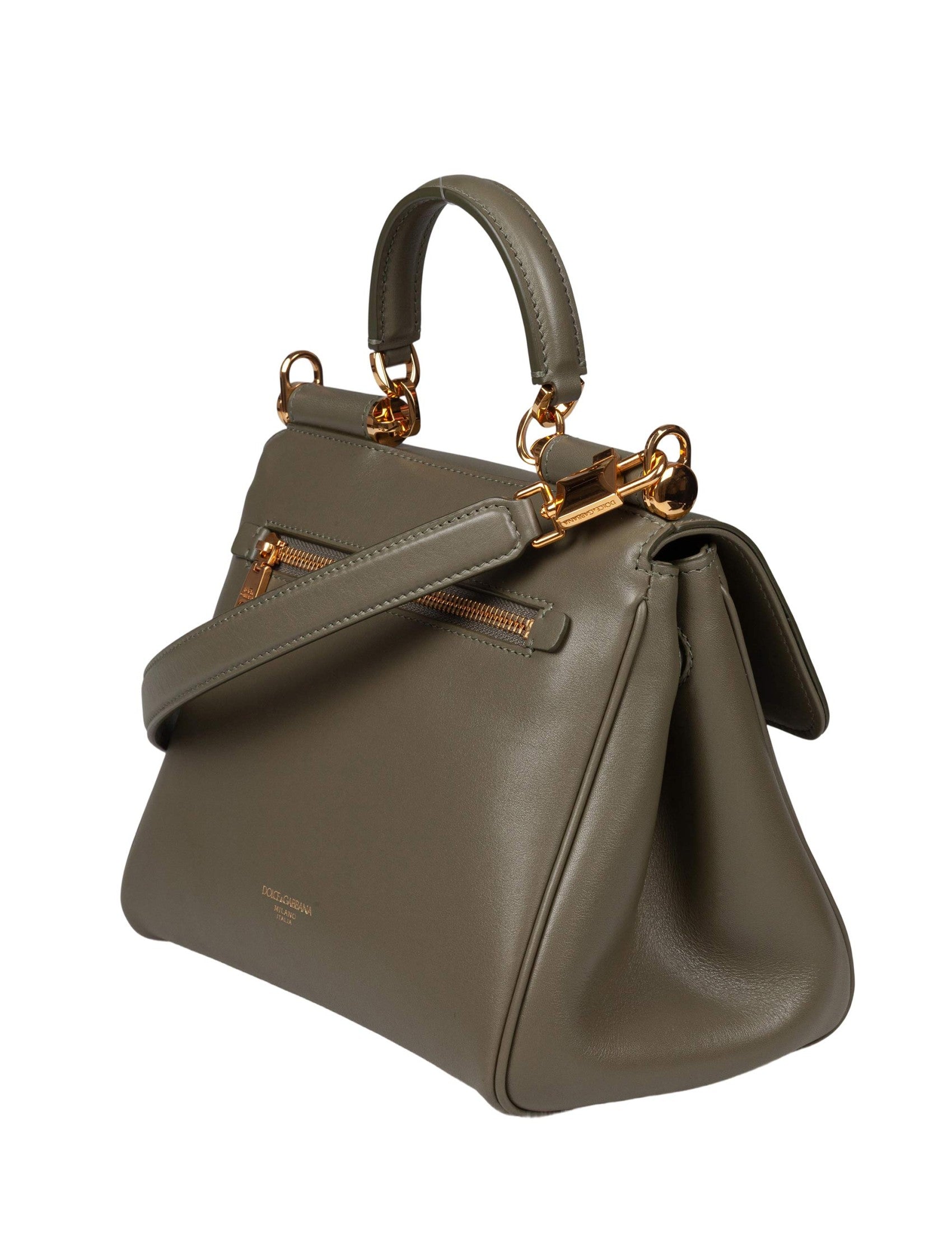 My Sicily Leather Handbag In Green