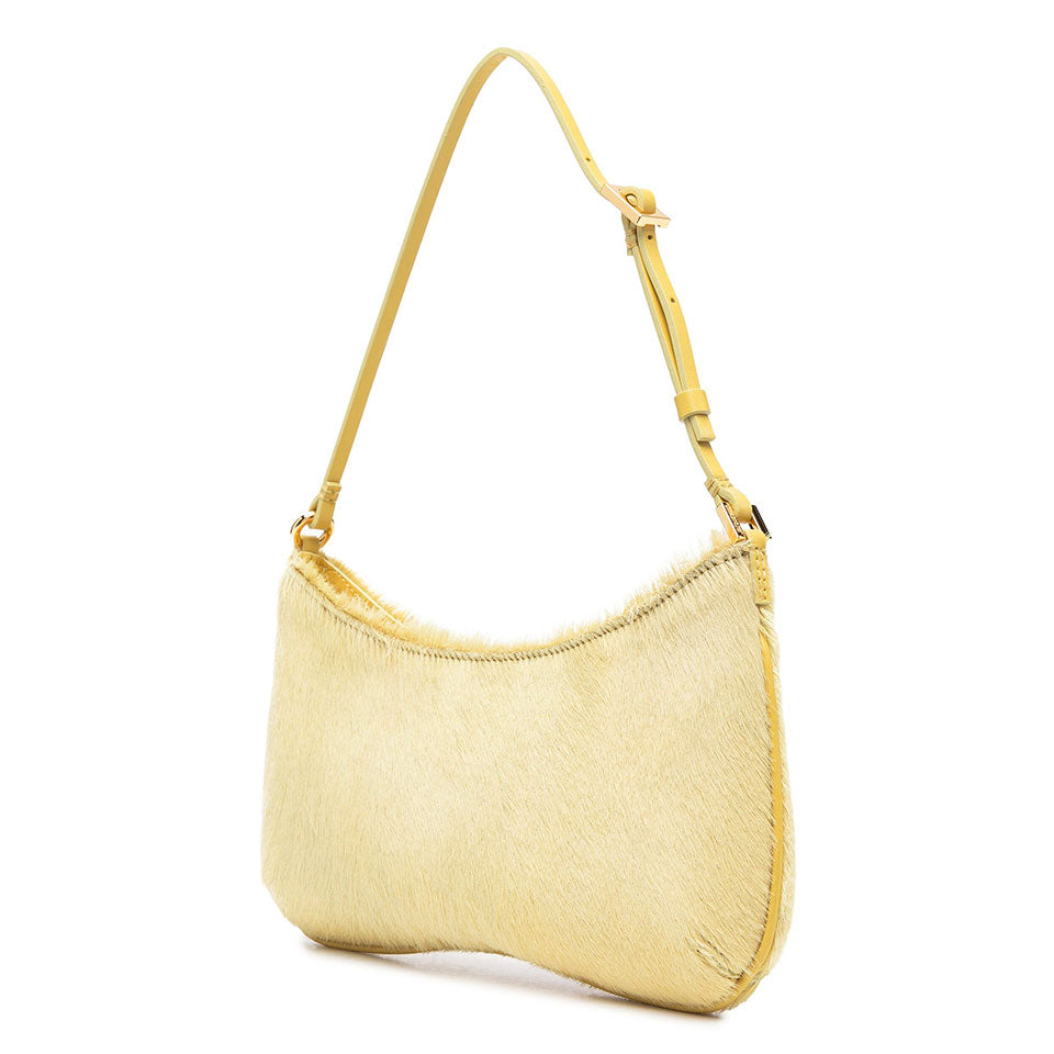 Pony Hair Detail Shoulder Bag in Cow Skin