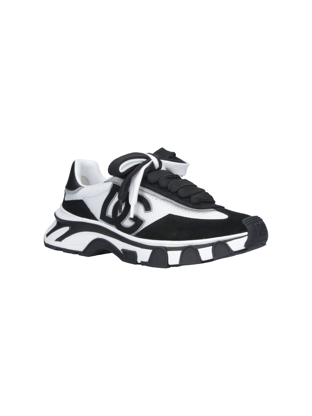 White DG Country Road Leather Sneakers