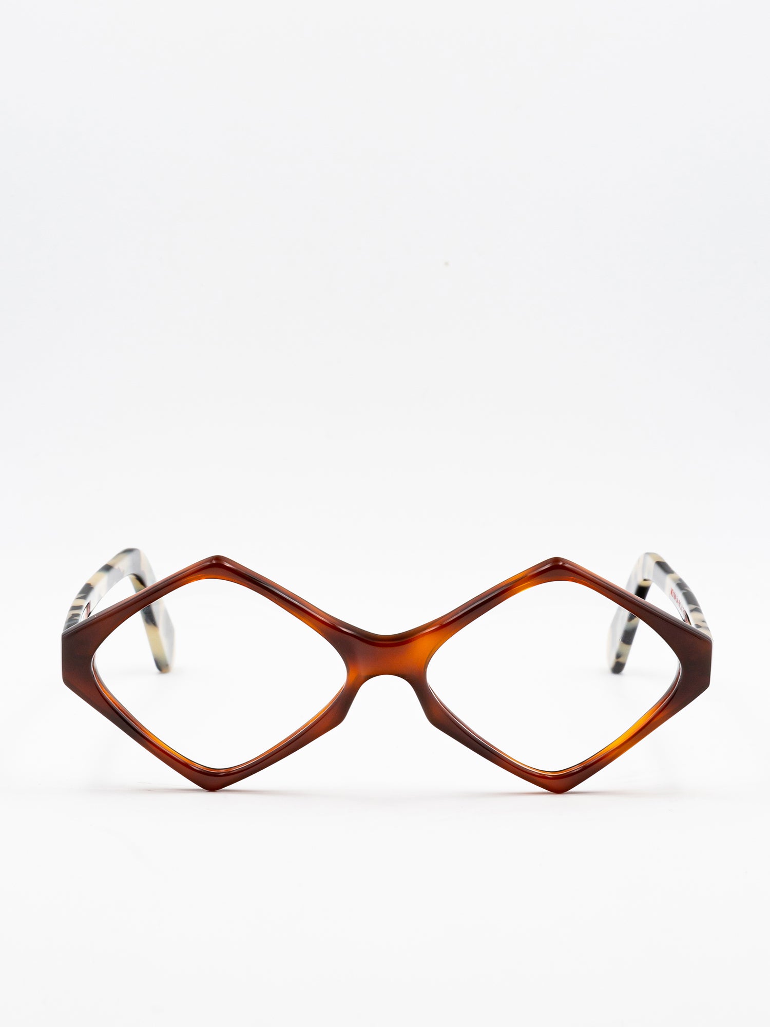 Geometric Oversized Optical Frames with Tortoiseshell Accents